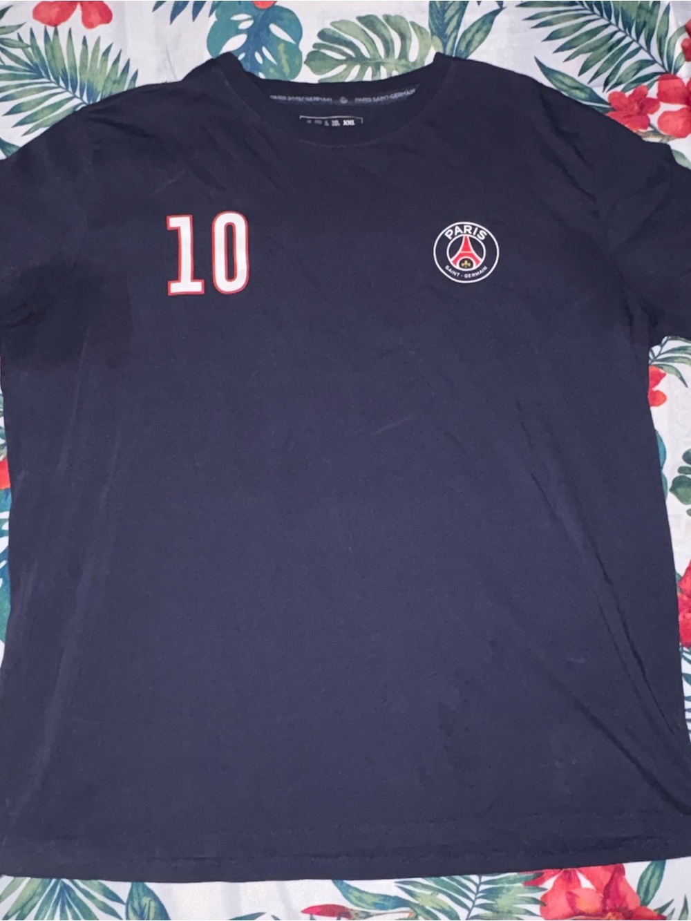 Justice League Paris Saint-Germain Neymar Jr #10 Navy Blue Soccer Shirt XL